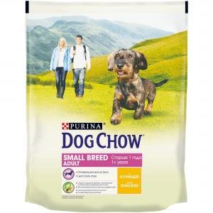 Purina Dog Chow Sensitive сухой корм для взрослых собак мелких пород с курицей 