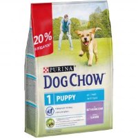 Purina Dog Chow сухой корм для щенков всех пород с ягнёнком