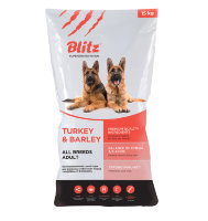 Сухой корм Blitz Adult Turkey & Barley для собак с индейкой и ячменем
