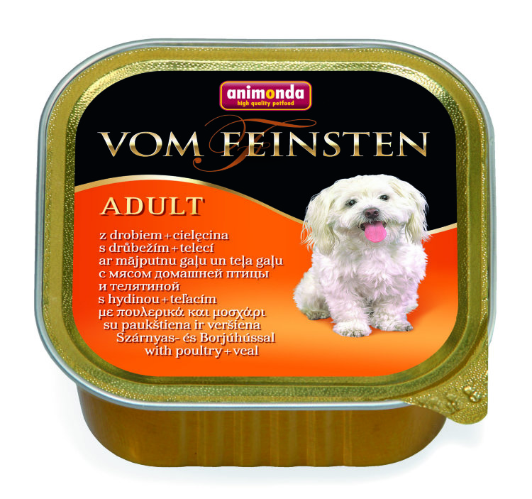 Animonda Vom Feinsten Adult / Анимонда Вомфейнштейн Эдалт для собак с мясом домашней птицы и телятиной