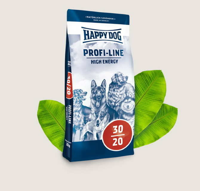 Happy Dog Профи Энергия 30/20 для спортивных собак и собак с уличным содержанием и при очень высокой активности и суровом климате 