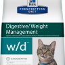 Hill's Prescription Diet w/d Digestive/Weight Management корм для кошек диета для поддержания оптимального веса при сахарном диабете курица