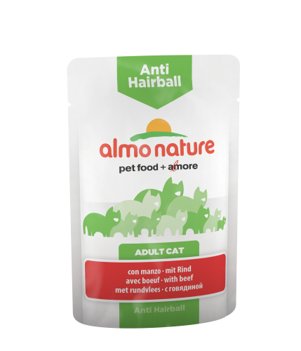 Almo Nature Functional Adult Cat Anti-Hairball with Beef консервы с говядиной для вывода шерсти у взрослых кошек