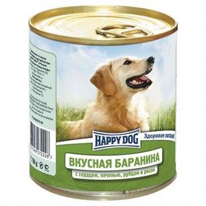 Happy Dog Вкусная Баранина с сердцем, печенью, рубцом  и рисом