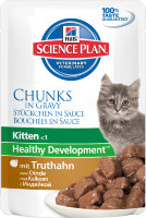 Hill's Science Plan Healthy Development пауч для котят до 12 месяцев с индейкой