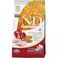 Farmina N&D Low Grain Dog Chicken & Pomegranate Adult низкозерновой для взрослых собак с курицей и гранатом
