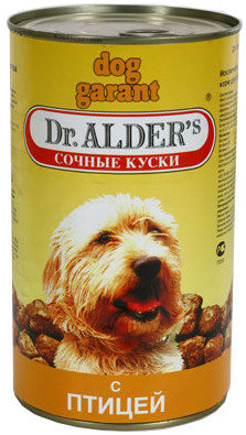 Консервы Dr. Alder's Dog Garant для взрослых собак с курицей и индейкой