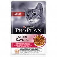 Purina Pro Plan Nutri Savour в паучах для взрослых кошек с уткой