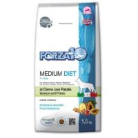 Forza10 Diet для взрослых собак средних пород из оленины с картофелем с микрокапсулами