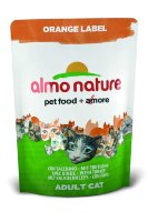 Almo Nature Orange Label Adult Cat Turkey сухой корм с индейкой для взрослых кастрированных котов и стерилизованных кошек 