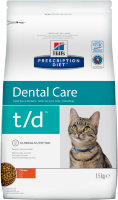 Hill's Prescription Diet t/d Dental Care корм для кошек диета для поддержания здоровья ротовой полости курица