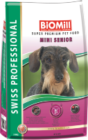 Biomill swiss professional mini senior для взрослых собак старше 6 лет