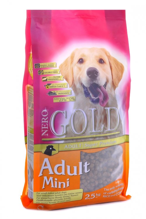 Nero Gold Adult Dog Mini сухой корм супер премиум класса для взрослых собак малых пород