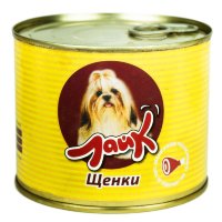 Мясные консервы для собак ЛАЙК "Щенки" сердце с печенью для щенков всех пород от 4 до 12 месяцев