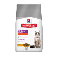 Hills Science Plan Sensitive Stomach & Skin сухой корм для кошек для здоровья кожи и пищеварения