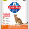 Hill's Science Plan Optimal Care корм для кошек от 1 до 6 лет с ягненком