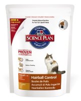 Hills Science Plan Hairball Control сухой корм для кошек от 1 до 7 лет для выведения шерсти с курицей